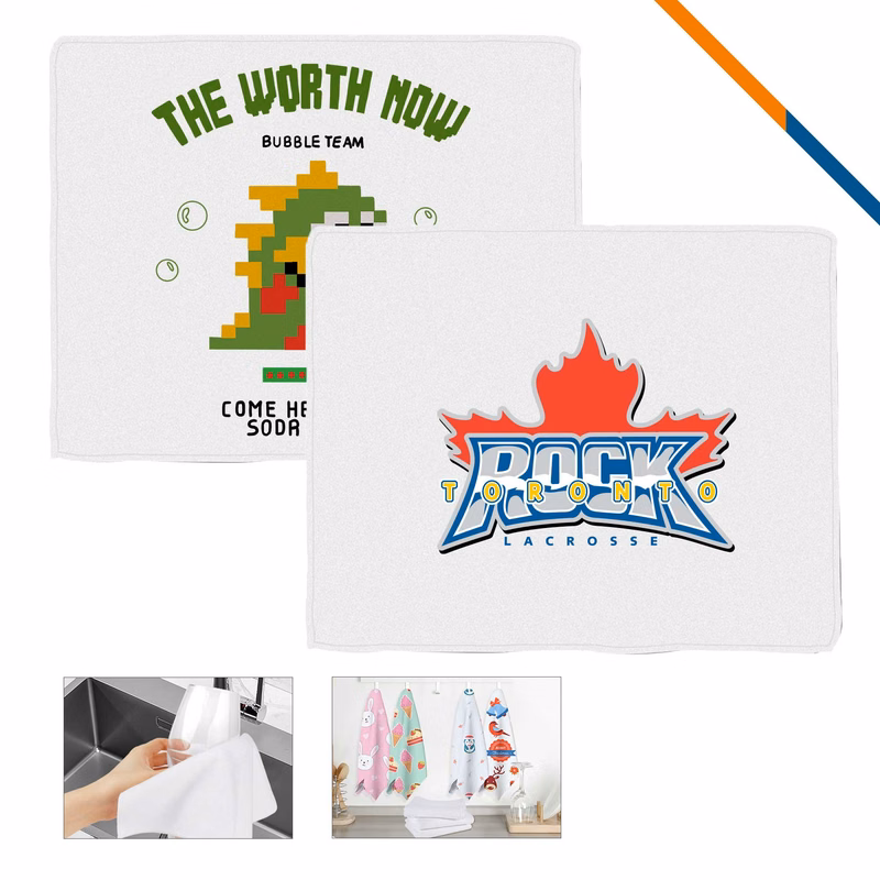 Anchor Sublimated Rally Towel - 18" x 15"