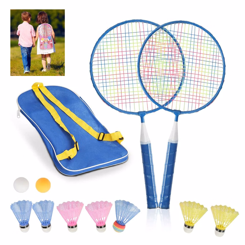 12 in 1 Kids Shuttlecocks Racquet Badminton Rackets Sports Set