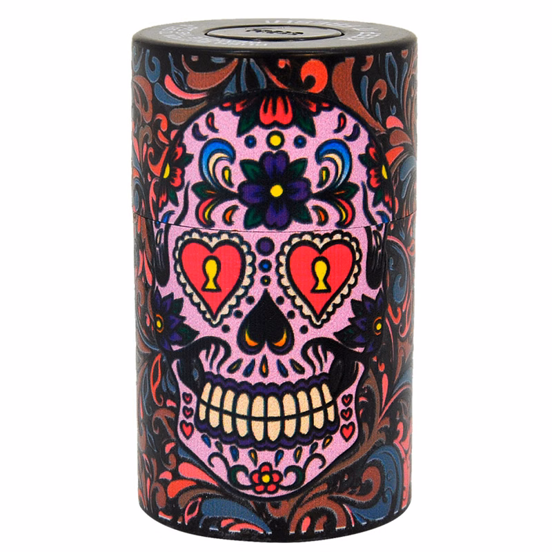 4" Skull Plastic Vacuum Sealed Jar