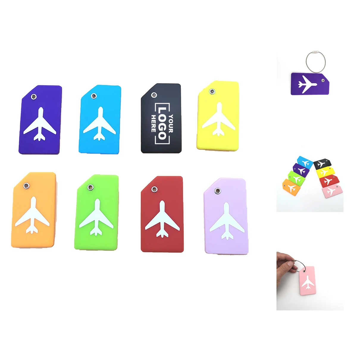 Durable Silicone Travel Bag Tag 1
