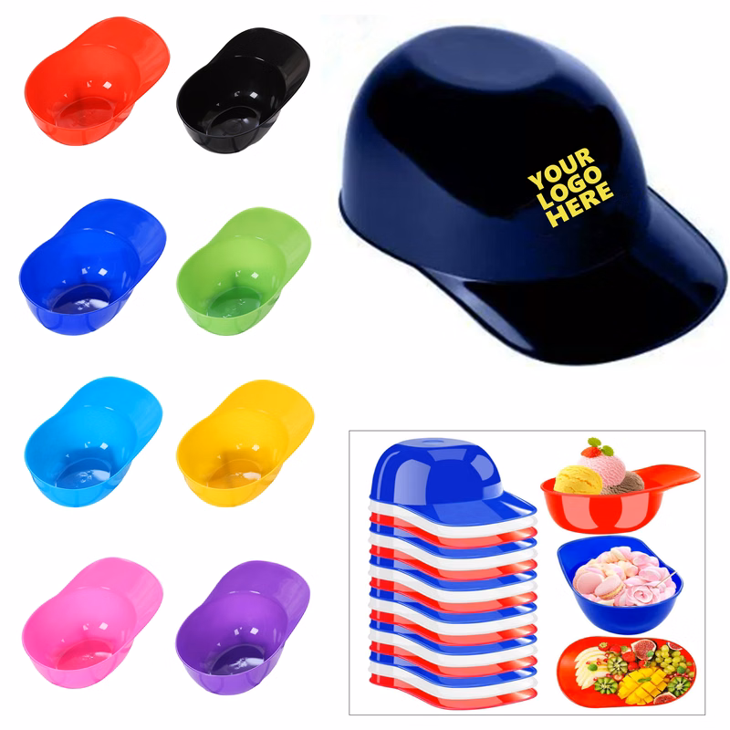 8oz Snack & Ice Cream Bowl in Baseball Helmet Style