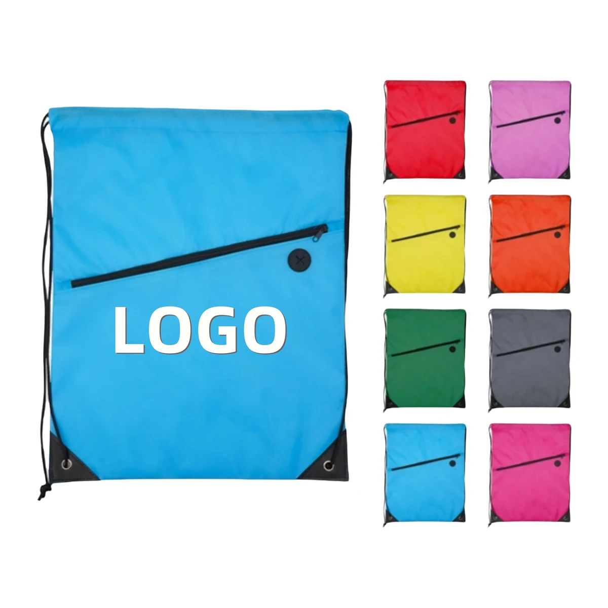 Lightweight Drawstring Backpack 1