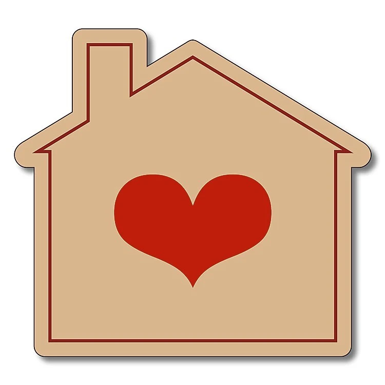 Magnet - 3.125x2.875 House Shape - 30 mil. 1