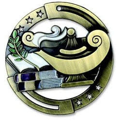 Lamp M3XL Die Cast Medal - 2-3/4" 1