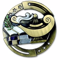 Lamp M3XL Die Cast Medal - 2-3/4"