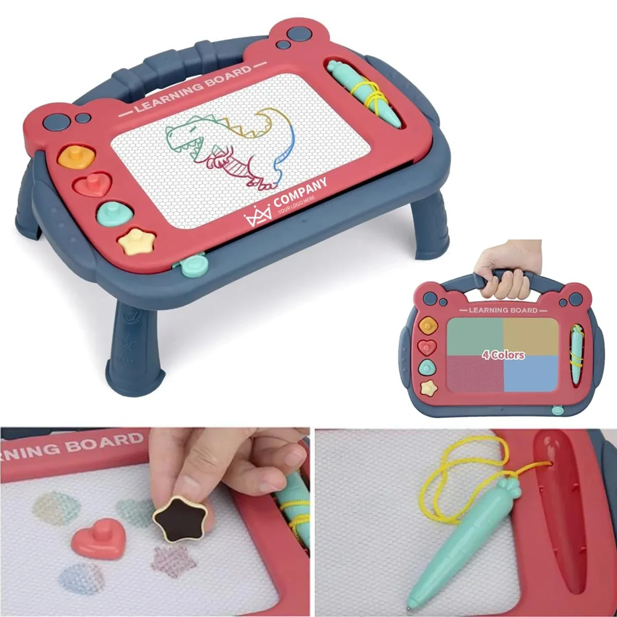 Magnetic Drawing Board, Color Erasable Doodle Writing Pad 1