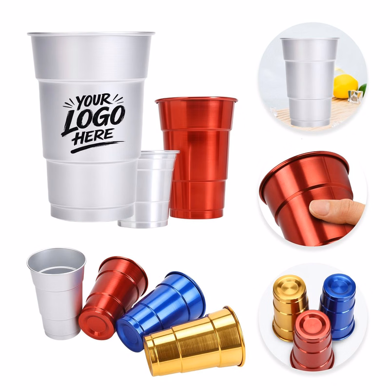17oz Reusable Aluminum Beer Cup Party Drinkware