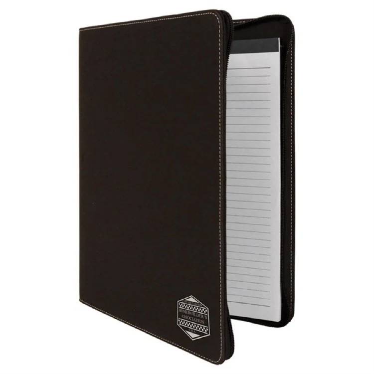 Leatherette Portfolio w/Zipper 1