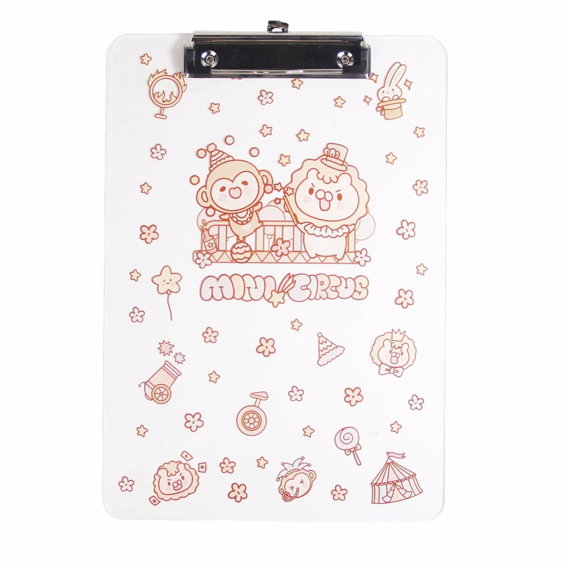 Transparent Acrylic Clipboard with Metal Clip