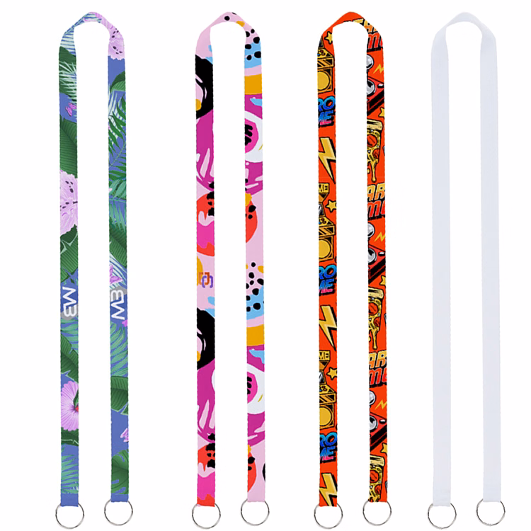 5/8" Sublimated Dual-Sided Lanyard with Double Clips