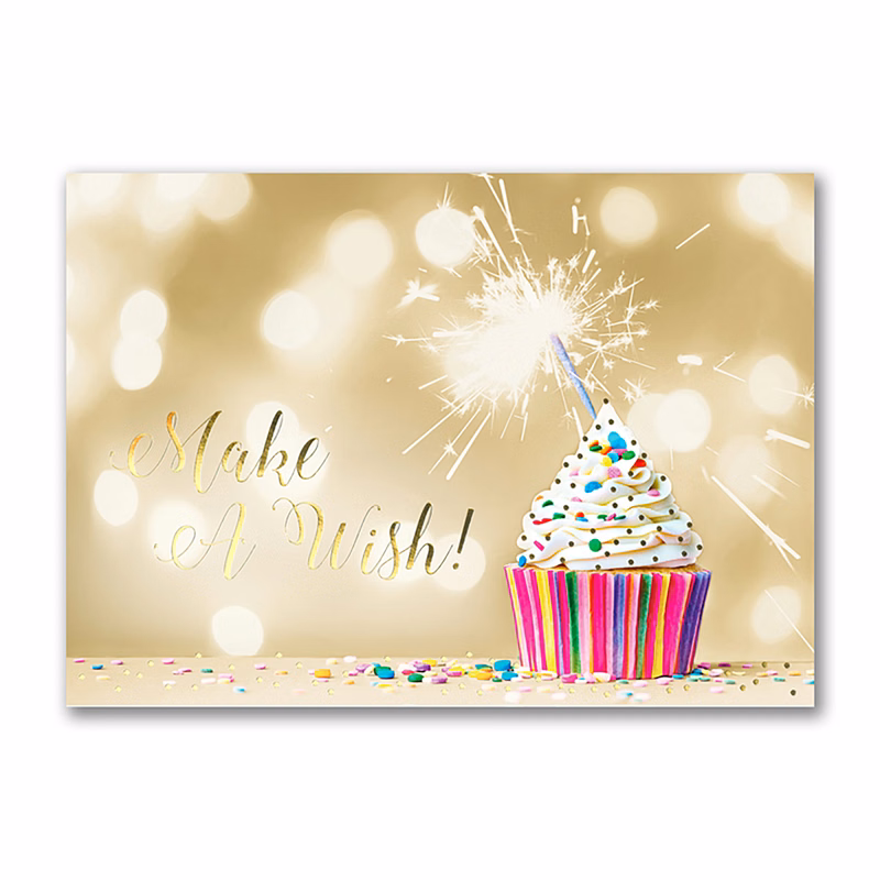 Make A Wish Cupcake Birthday Card