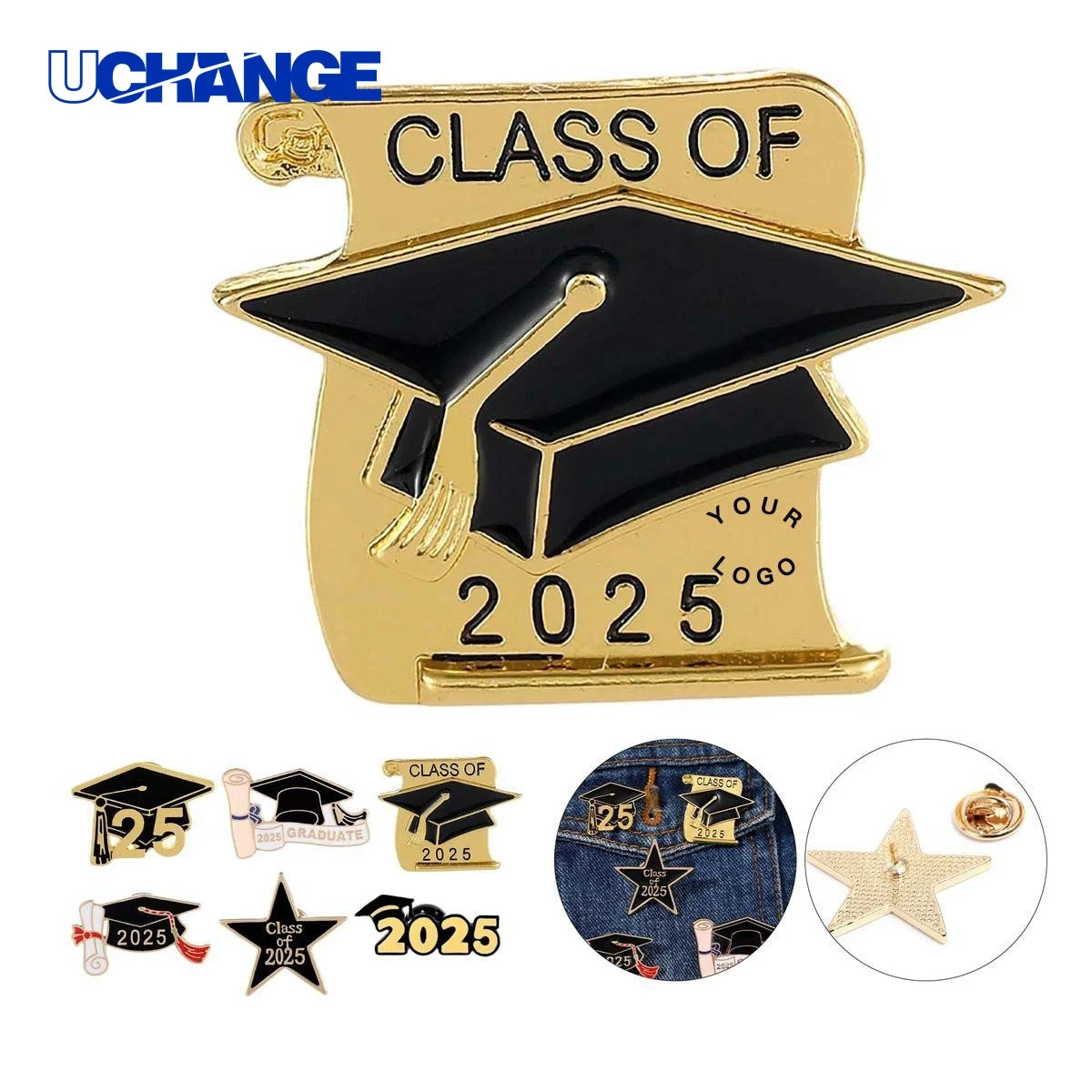 Class of 2025 Graduation Enamel Pin Badge 1