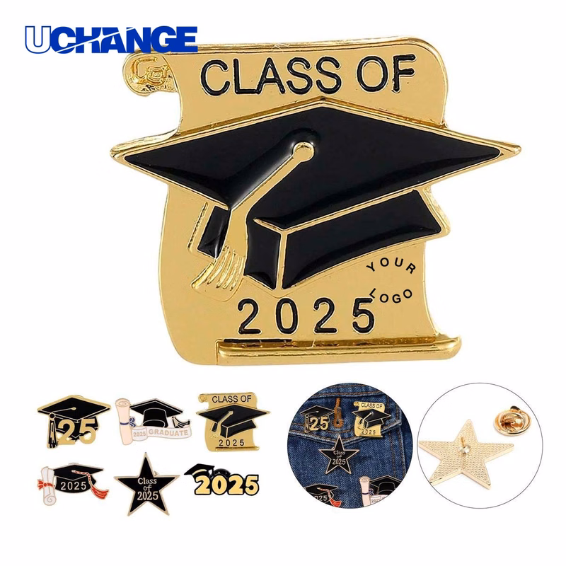 Class of 2025 Graduation Enamel Pin Badge