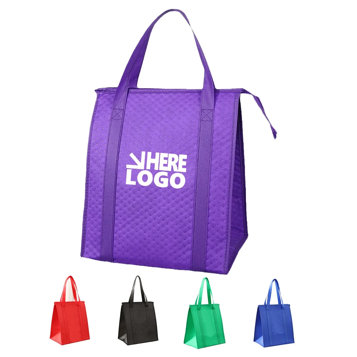 Insulated Grocery Tote Bag, custom tote bag with logo imprint 1