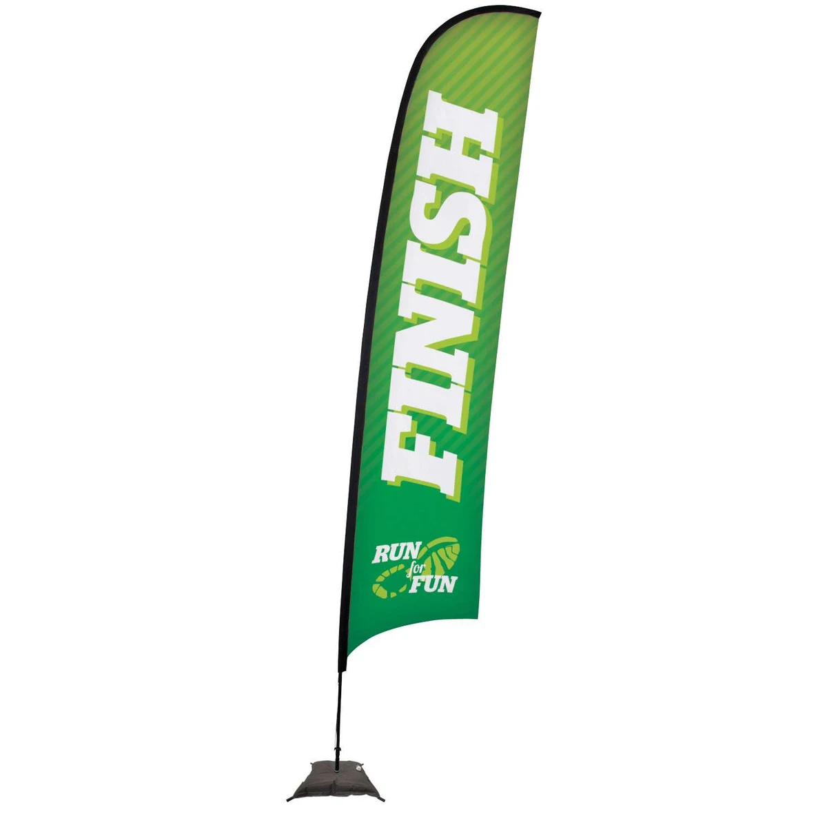 17' Premium Razor Sail Sign Kit (Single-Sided with Scissor Base) 1