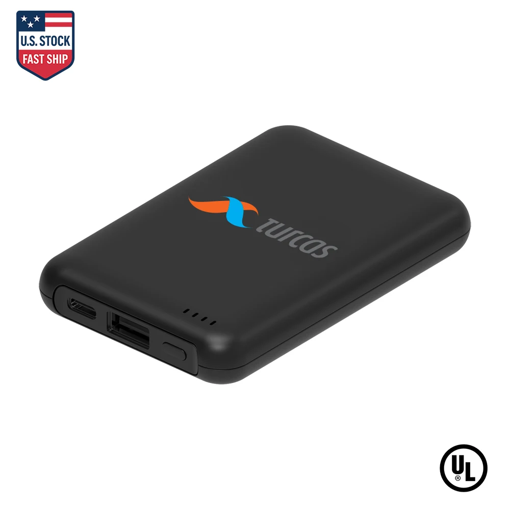 UL Certified Dual Port 5000mAh Power Bank Compact 1