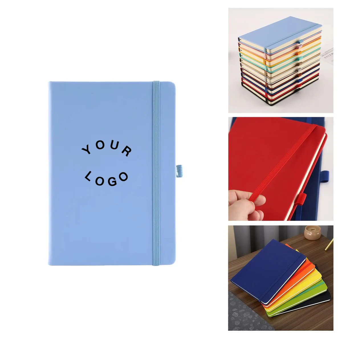 A5 PU Notebook With Bookmark And Writing Pen 1