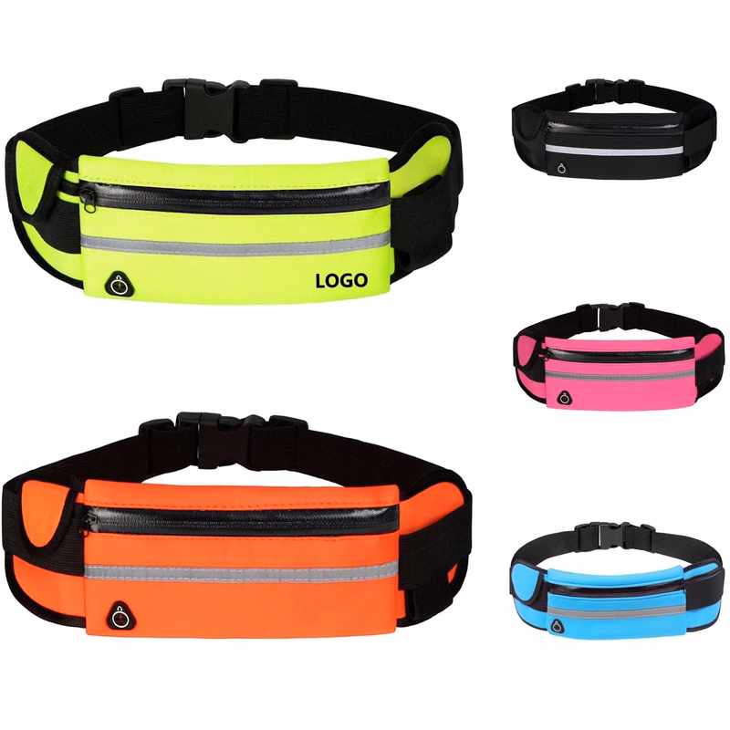 Adjustable Sports Money Belt with Headphone Port