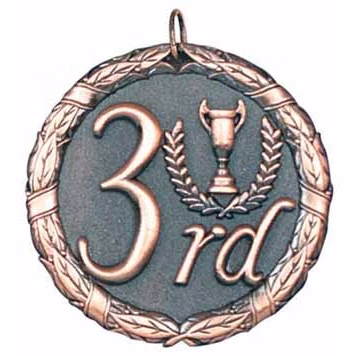 Third Place XR200 Series Medal, 2"