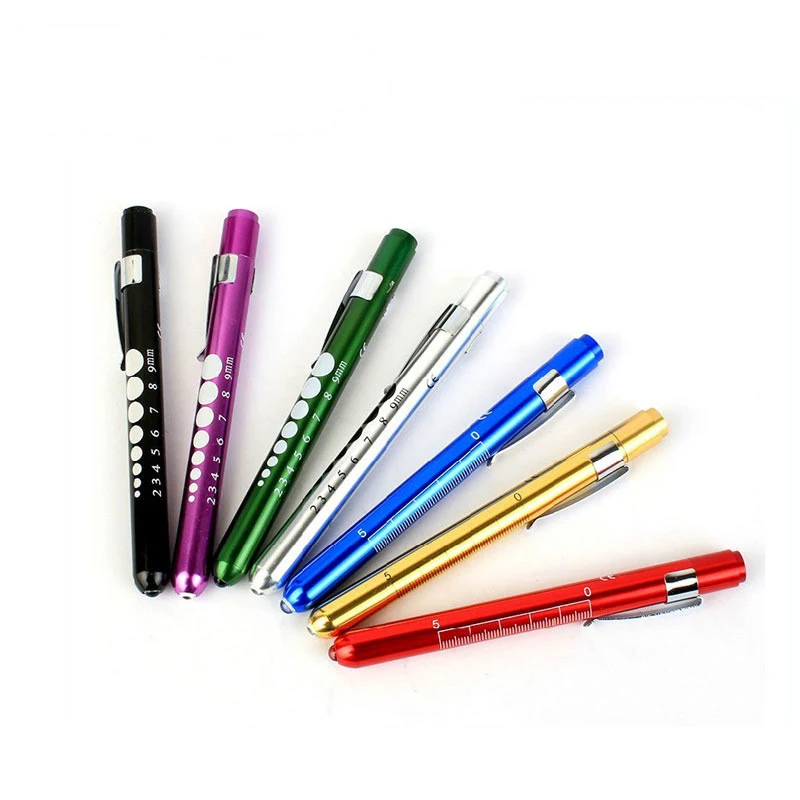 Clickable LED Medical Penlight With Pupil Gauge 1