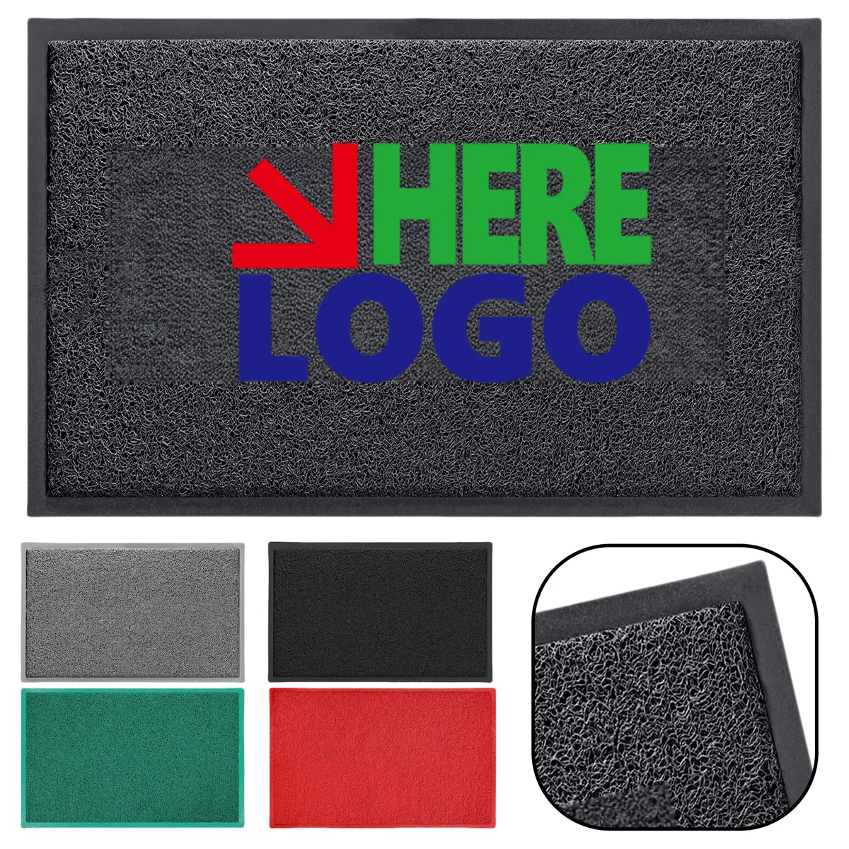 Pvc Car Vinyl Floor Mat Non Slip Doormat MOQ1 1