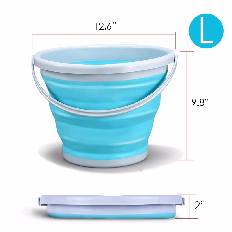Multi-Function Barrel Portable Folding Basin Silicone Bucket