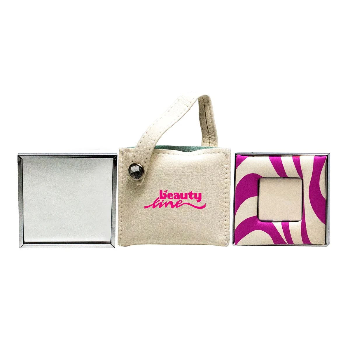 Sylish Zebra Imprint Purse and Mirror 1