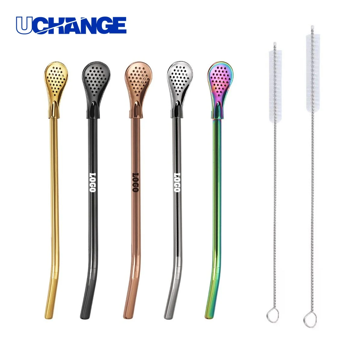 Stainless Steel Spoon Straw 1