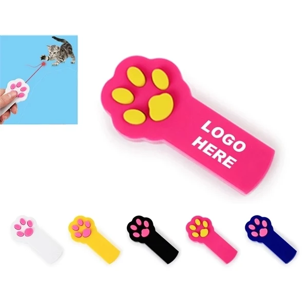 Paw Shaped Cat Laser Pointer Red Dot Pen Toy 1