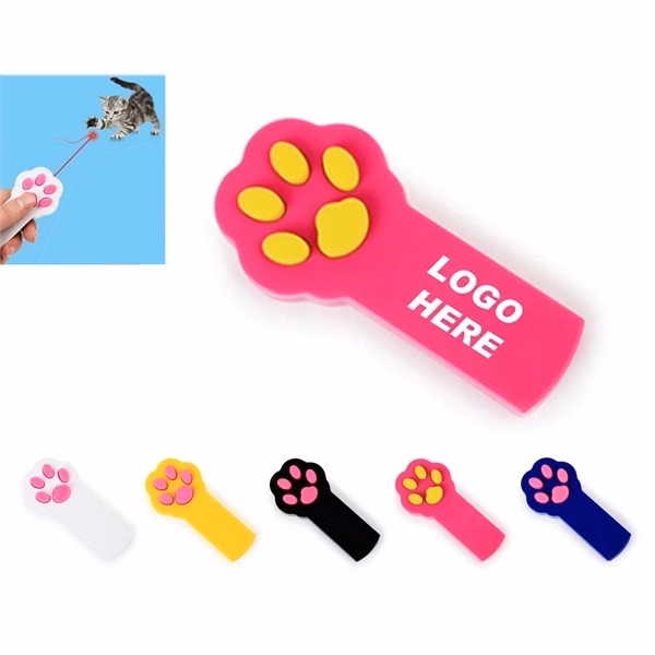 Paw Shaped Cat Laser Pointer Red Dot Pen Toy