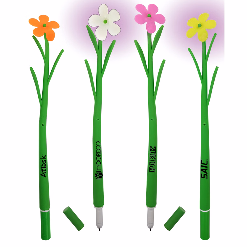 Flower Shaped Ballpoint Custom Pens - Garden, Florist Promotions