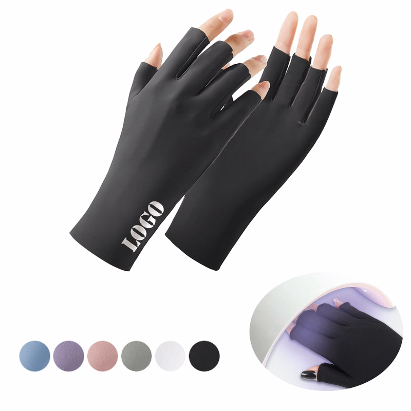 UV Protection Breathable Ice Silk Half-finger Gloves