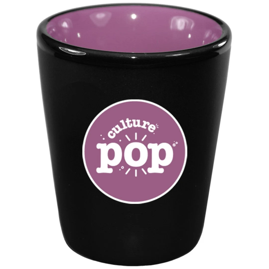 1.5 oz Hilo Lilac IN Ceramic Shot - Black Matte OUT 1