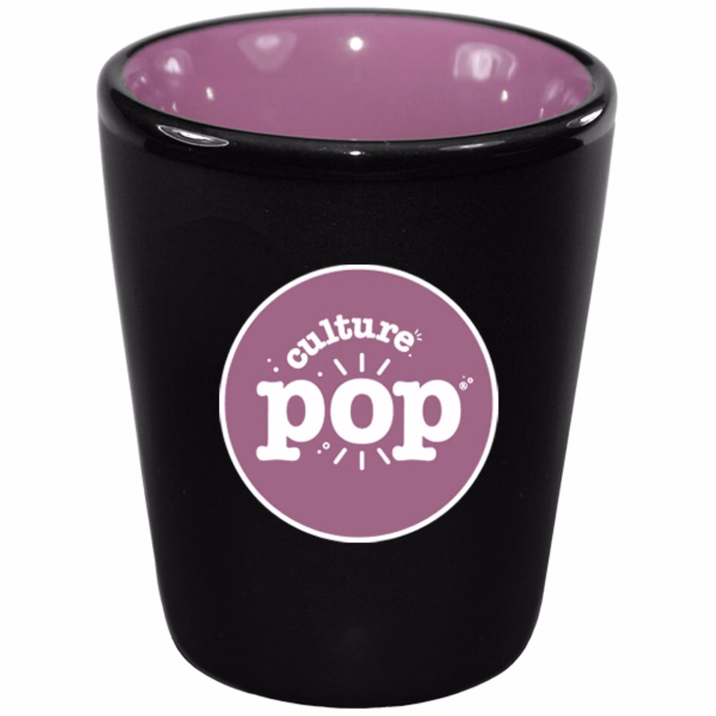 1.5 oz Hilo Lilac IN Ceramic Shot - Black Matte OUT