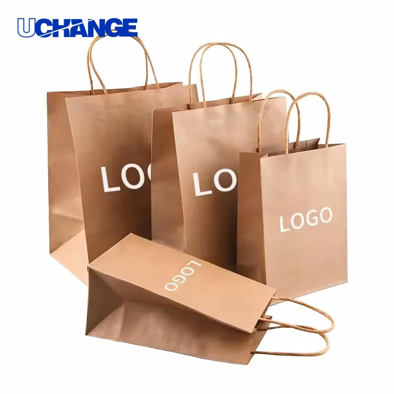Kraft Paper Bag Customizable Packaging for Retail Use