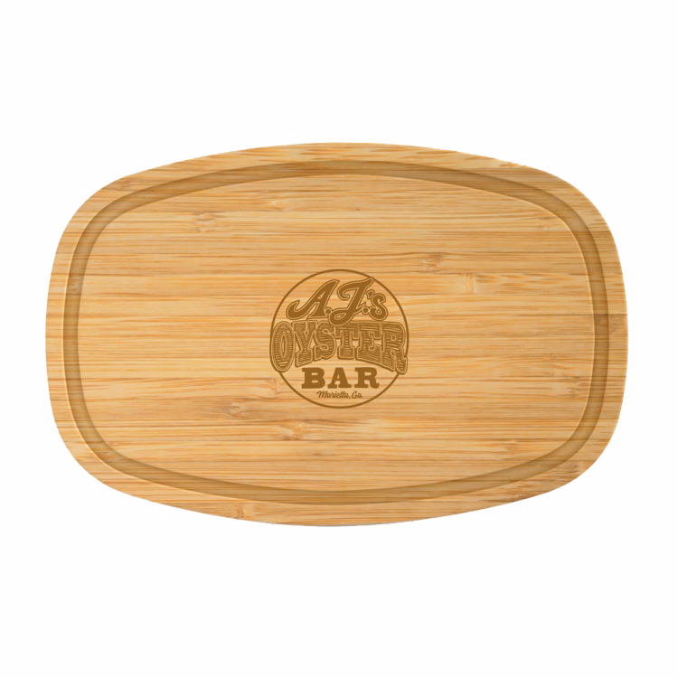 14" Rounded Corners Rectangle Bamboo Cutting Board