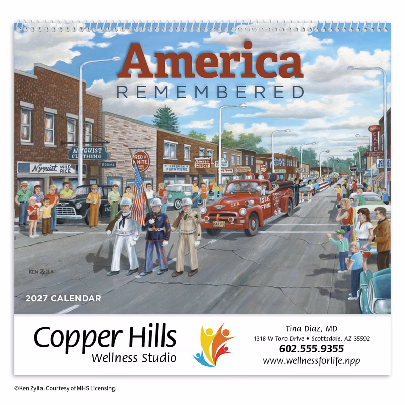 HotLine® Products America Remembered Appointment Calendar - Spiral