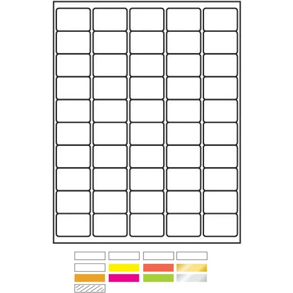 Laser Labels Printed (1 1/2 x 1) 1