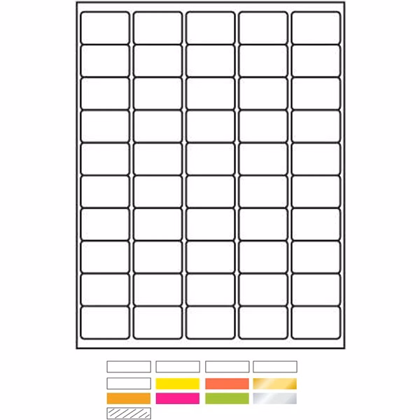Laser Labels Printed (1 1/2 x 1)