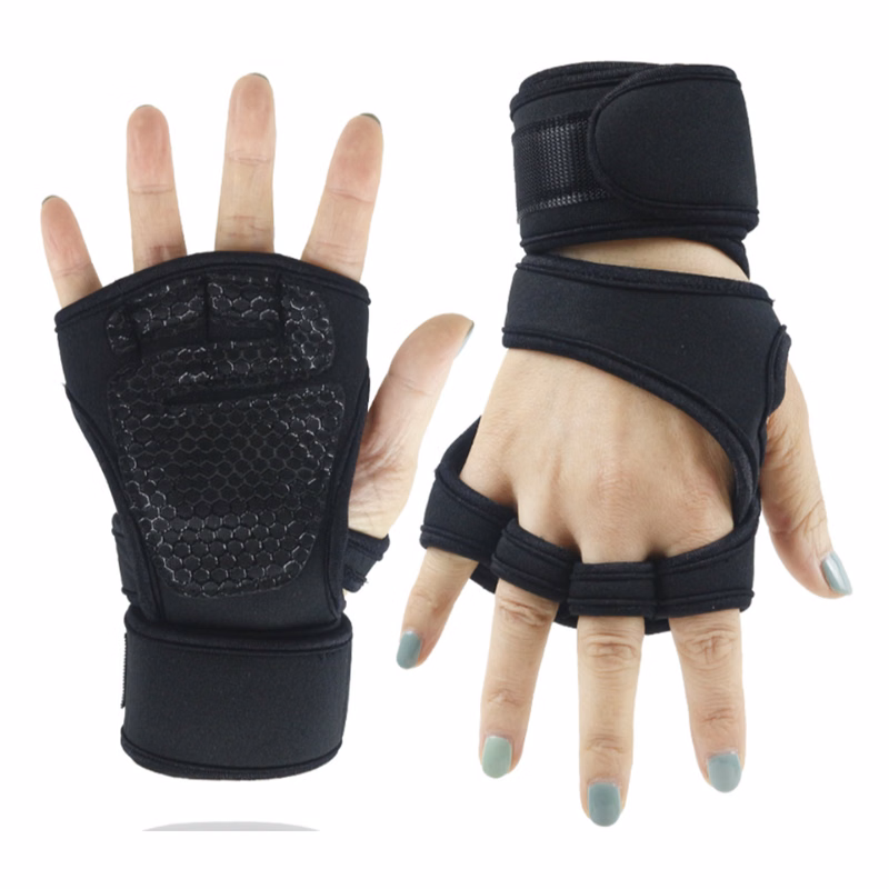 MOQ 10 PCS Comfortable Fitness Wrist Guard Gloves