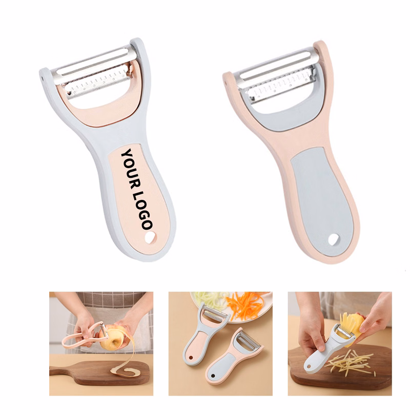 Two In One Kitchen Peeler Stainless Blade 2.6" Length X 5.5" Width X 0.8" Height