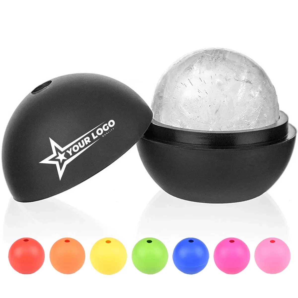 2.9'' Silicone Round Ice Cube Molds 1