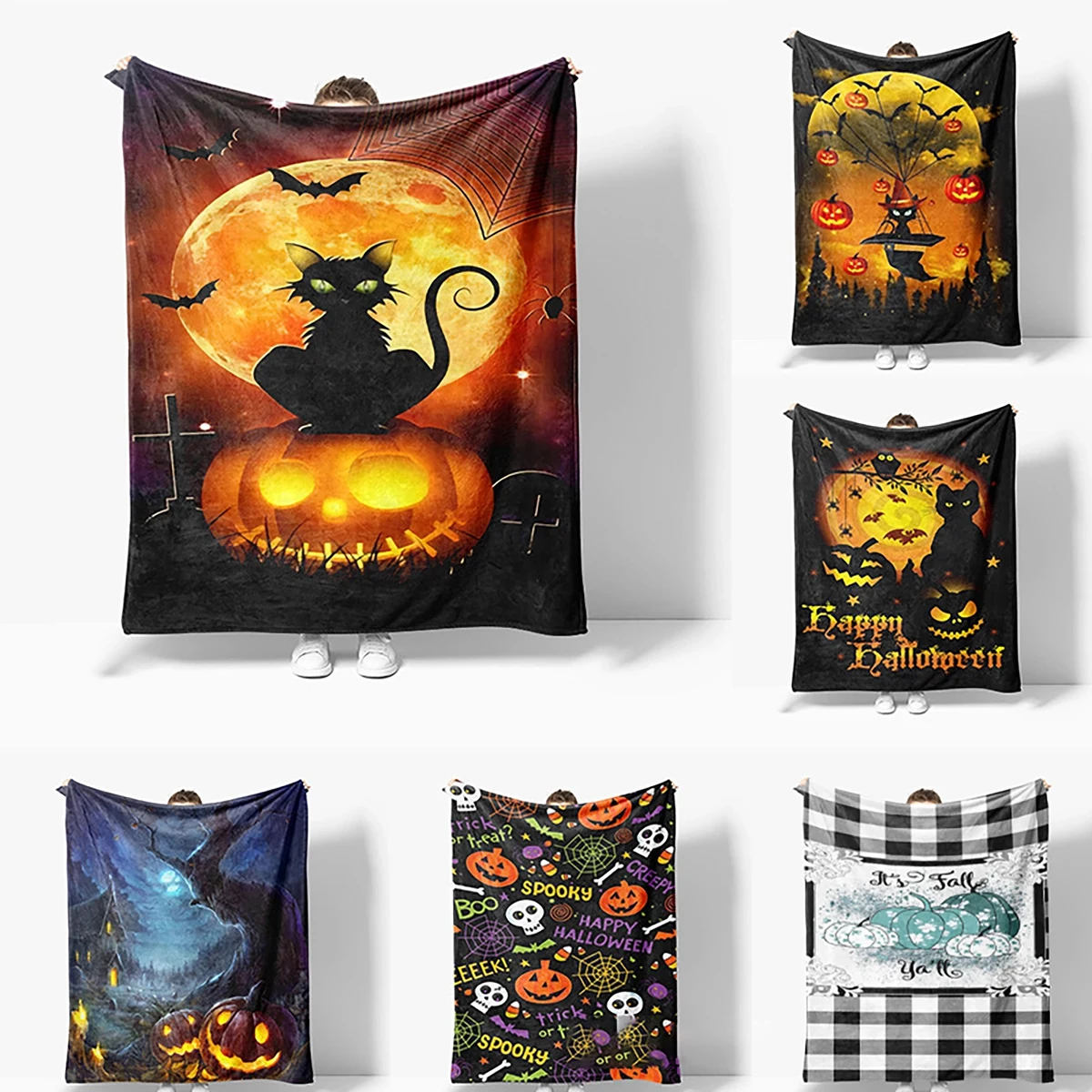 Custom Flannel Throw Sublimation Blanket 1
