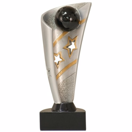 Bowling Banner Resin Award 7"