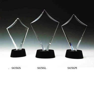 Royal diamond black and clear crystal award 1
