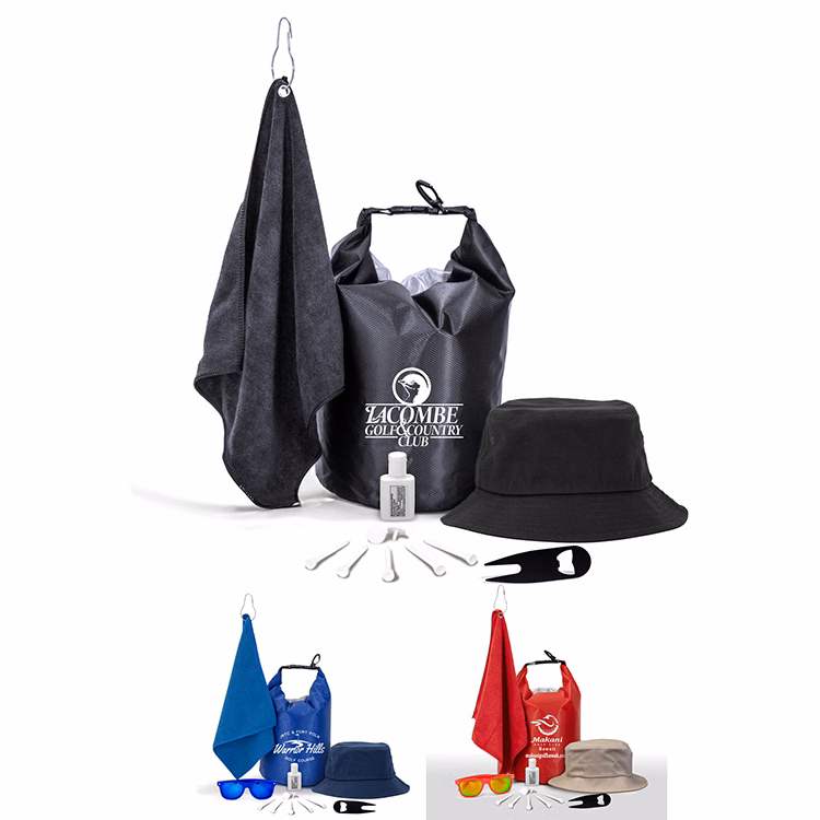 "FAIRWAY 14" 14 Piece Golf Kit in Deluxe Dry Bag