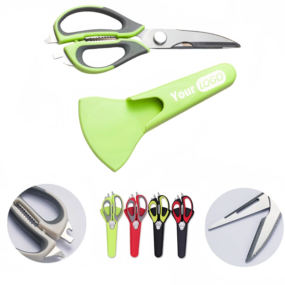 Precision-Sharp Kitchen Shears Set with Magnetic Storage 1