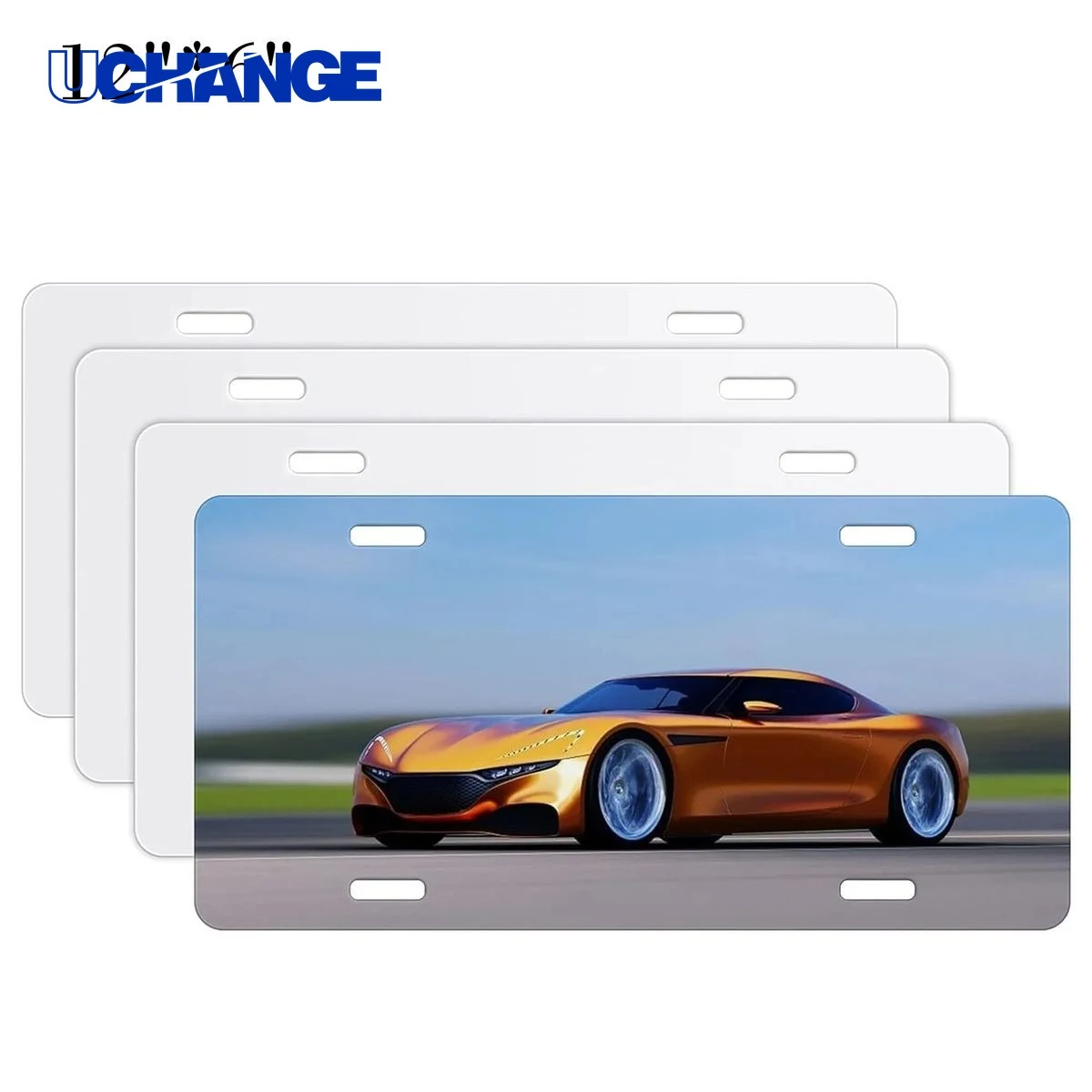 12" x 6" Aluminum License Plate 1