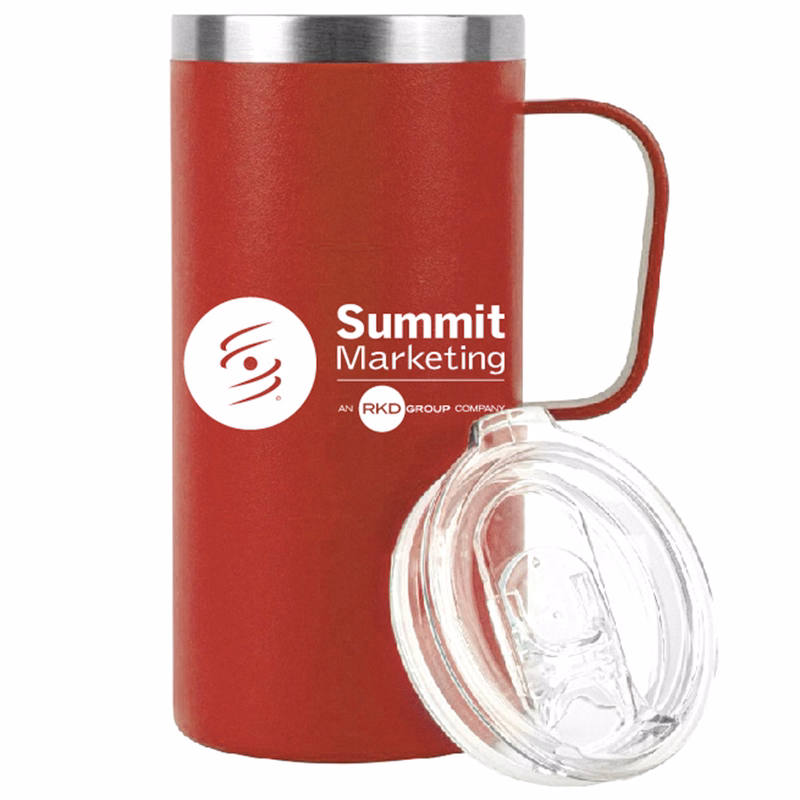 20 oz Stainless Steel Double Wall Mug w/Handle