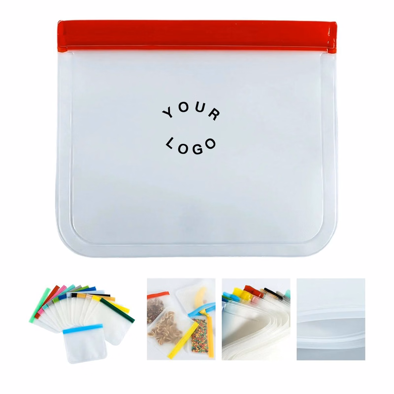 Medium PEVA Food Storage Bag with Zipper Closure